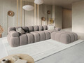 Canapea modulara 3 locuri, Bellis-51, Micadoni Home, 282x94x70 cm, catifea, cappuccino