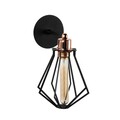 Aplica de perete, Oylat - N-1042, Alby, 18 x 40 cm, 1 x E27, 40W, negru