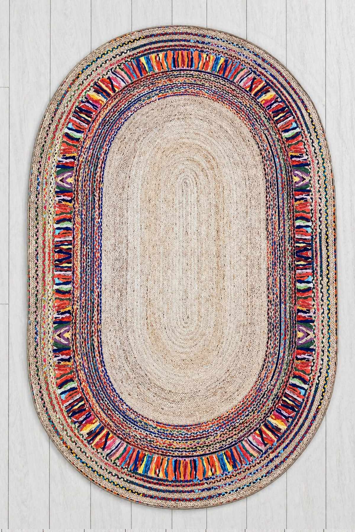 Covor, Trapezi, 100x200 cm, Multicolor