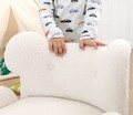 Fotoliu pentru copii, Fluffe, 209FLF1430, Blana artificiala, Alb