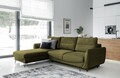 Coltar extensibil stanga 3 locuri ELTAP, LT-33NU, Silva, 276x201x100 cm, lemn/poliester, verde olive