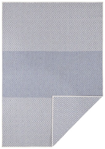 Covor reversibil Twin Supreme, Bougari, 120x170 cm, polipropilena, albastru/crem