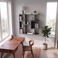 Corp biblioteca, Hanah Home, Yegane, 70.9x74.5x19.7 cm, Antracit