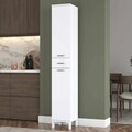 Dulap de baie, Hanah Home, KC112, 30x181.8x32.5 cm, Alb