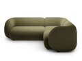 Coltar dreapta 4 locuri, Kate, Micadoni, 252x220x76 cm, catifea, verde