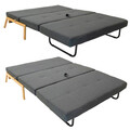 Set mobilier living 3 piese Lounge, Pakoworld, canapea extensibila  2 locuri / masuta / comoda TV, castillo/toro