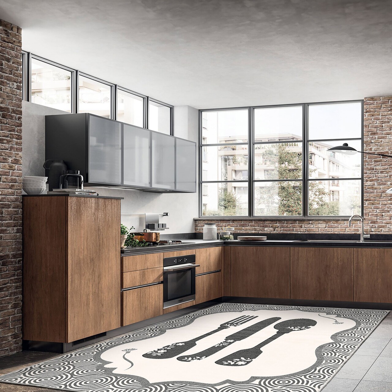 Covor (100 x 200), Wookece1688, 100x200 cm, Gri - view 2
