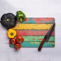Tocător de sticlă, Hermia, 400FLR1177, Curățare ușoară, Multicolor