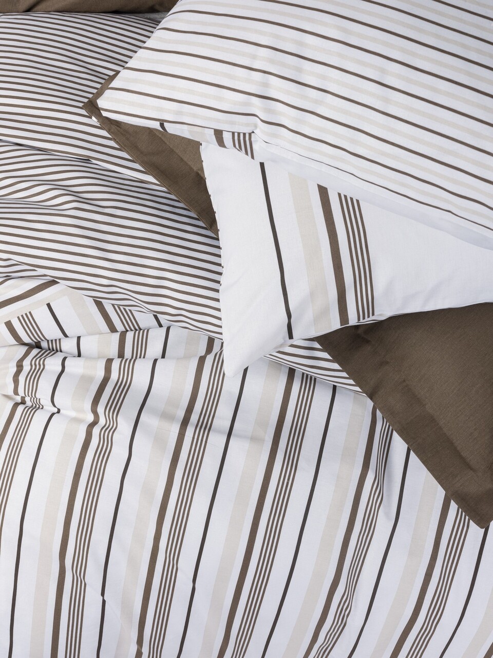 Lenjerie de pat dubla, Swell - Brown, Cotton Box, Bumbac Ranforce - 1 | YEO