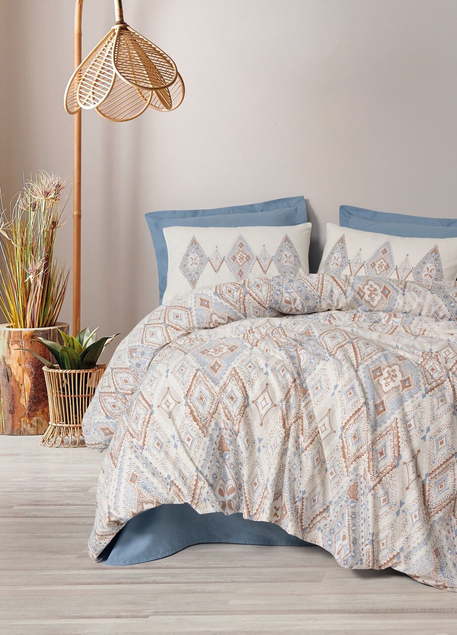 Lenjerie de pat dubla (DE) L'essentiel Maison Zanora Indigo