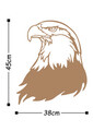 Decoratiune de perete, Eagle2, Metal, Dimensiune: 38 x 45 cm, Cupru