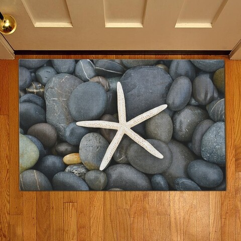 Covoras de intrare starfish, casberg, 38x58 cm, poliester, multicolor