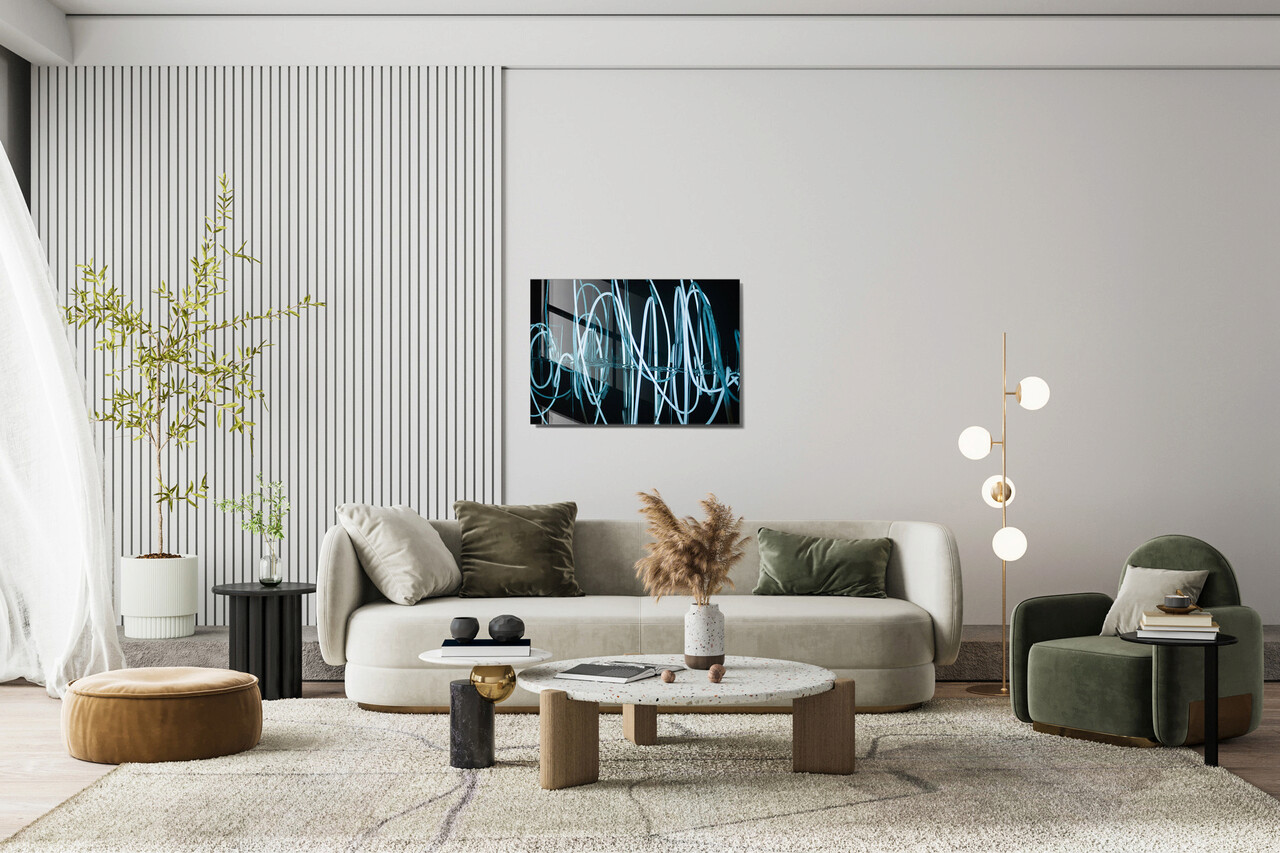 Tablou decorativ, 1450, Sticla temperata, 50 x 70 cm, Multicolor - 1 | YEO
