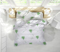 Set Aloe Vera Essence, 2 perne microfibra 50x70 cm si pilota matlasata 350g/mp, 180x200 cm