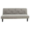 Canapea extensibila 2 locuri Breathe, Pakoworld, 167x77x73 cm, textil, gri