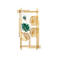 Decoratiune de perete, Taizhou, Metal, 48 x 7 x 87 cm, Multicolor