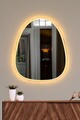 Oglinda cu Iluminare Led, Mirrorland, Quippy, Oglindă indestructibilă cu obturator, Galben