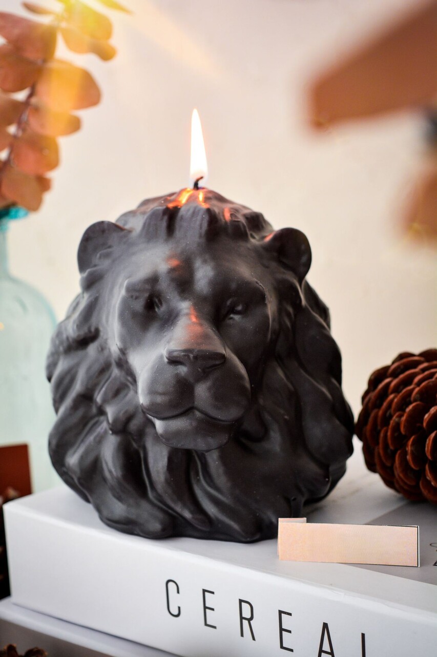 Lumanare, Ers1250, 16x15 cm, Negru - imagine 2