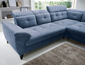 Coltar extensibil dreapta 5 locuri ELTAP, RT-40RAQ, Inferne, 297x210x107 cm, lemn/poliester, albastru deschis
