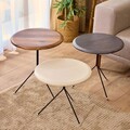 Set masute 3 piese, Tuvalle, Tuval 071, Maro / Antracit / Crem