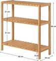 Raft de depozitare Songmics, 60x26x66 cm, bambus, maro