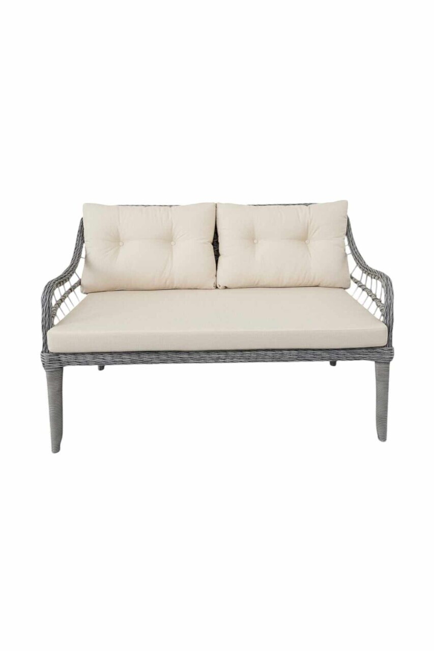 Set mobilier de gradina, Hanah Home, Fiori, ALUMINIU, Crem - view 2