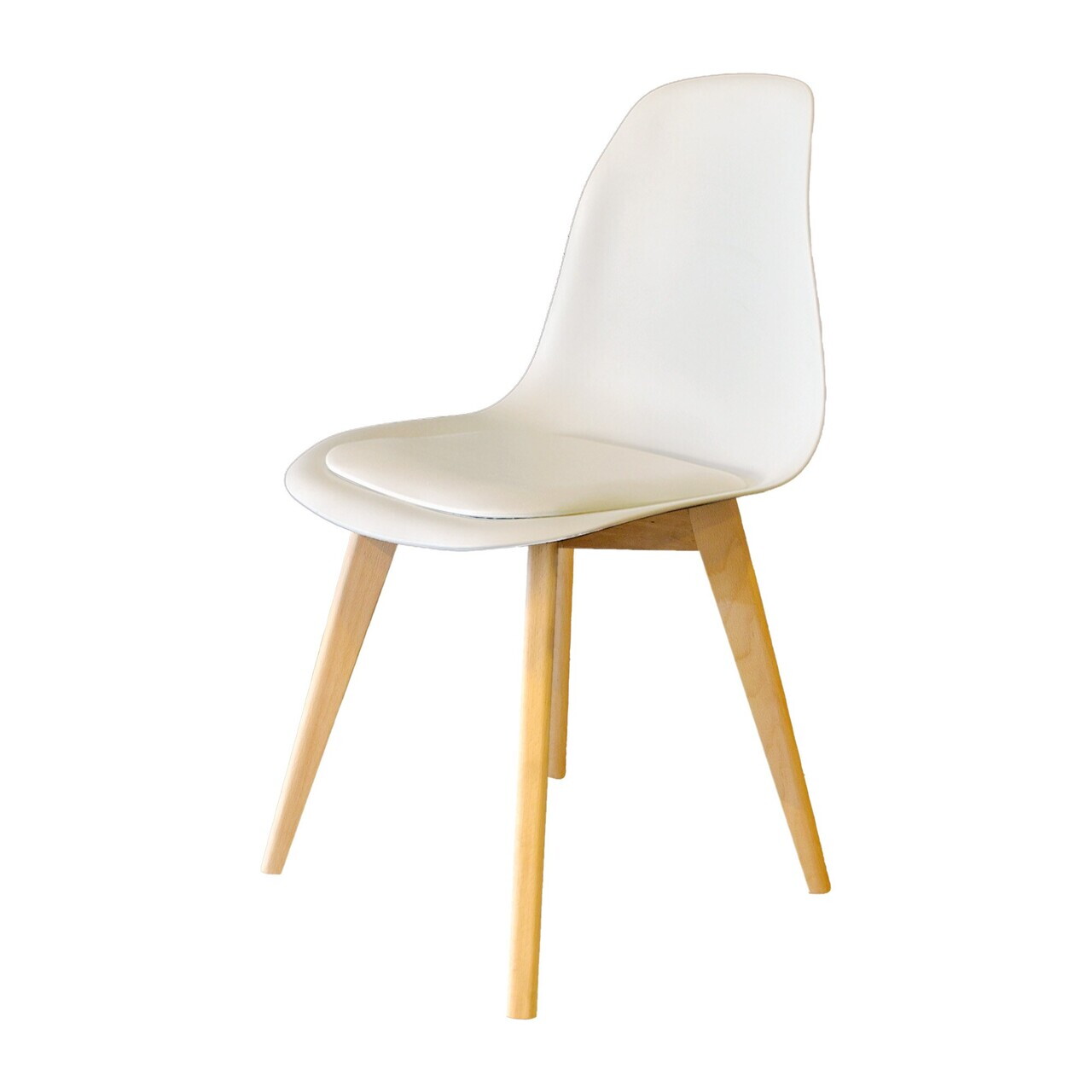 Scaun, Hanah Home, SND3014-1BYZ, 45x83x45 cm, CARPEN, Alb