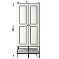 Dulap pentru haine, Comforty, Martin 2, 84 x 200 x 50 cm, pal melaminat, multicolor