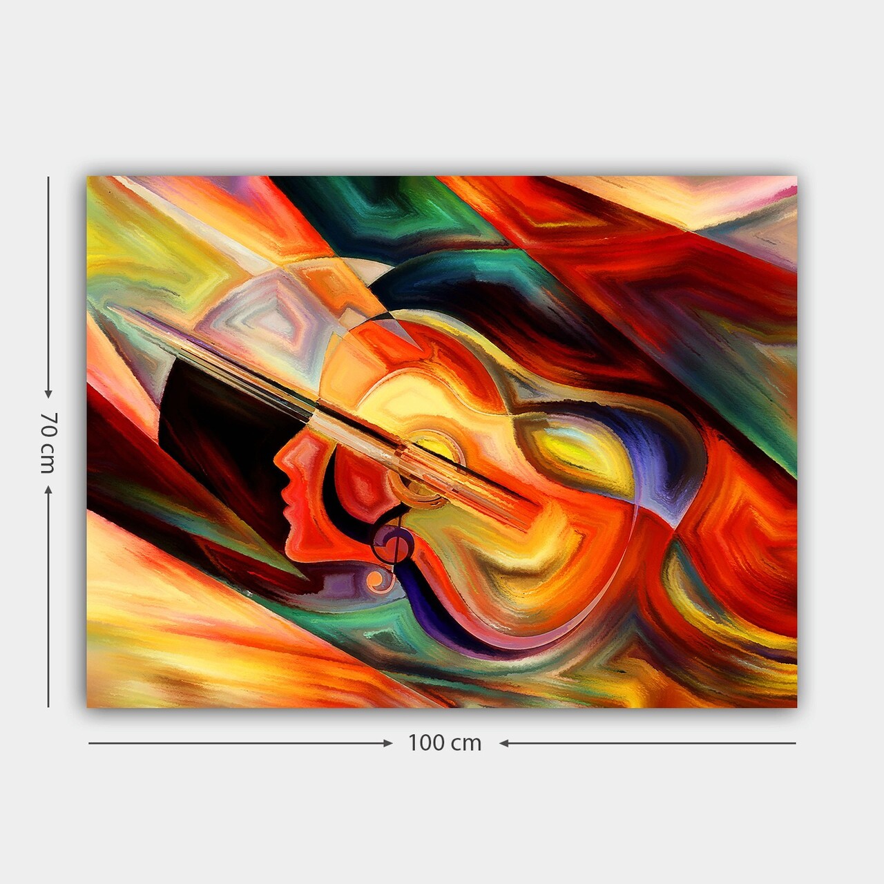 Tablou decorativ, 225930193_70100, Cadru: 100% LEMN (grosime: 3 cm), Multicolor - view 3