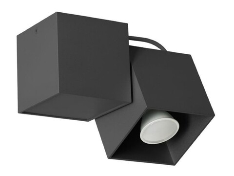 Poza Lampa de tavan Lampex, Kraft 1 Black, GU10, 40W