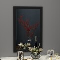 Oglinda decorativa, Siam, Lipa, 50x75x2 cm, MDF , Negru