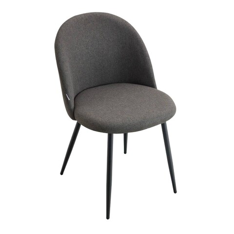 Scaun Ampla, Homla, 56x47x78 cm, metal/poliester, gri inchis