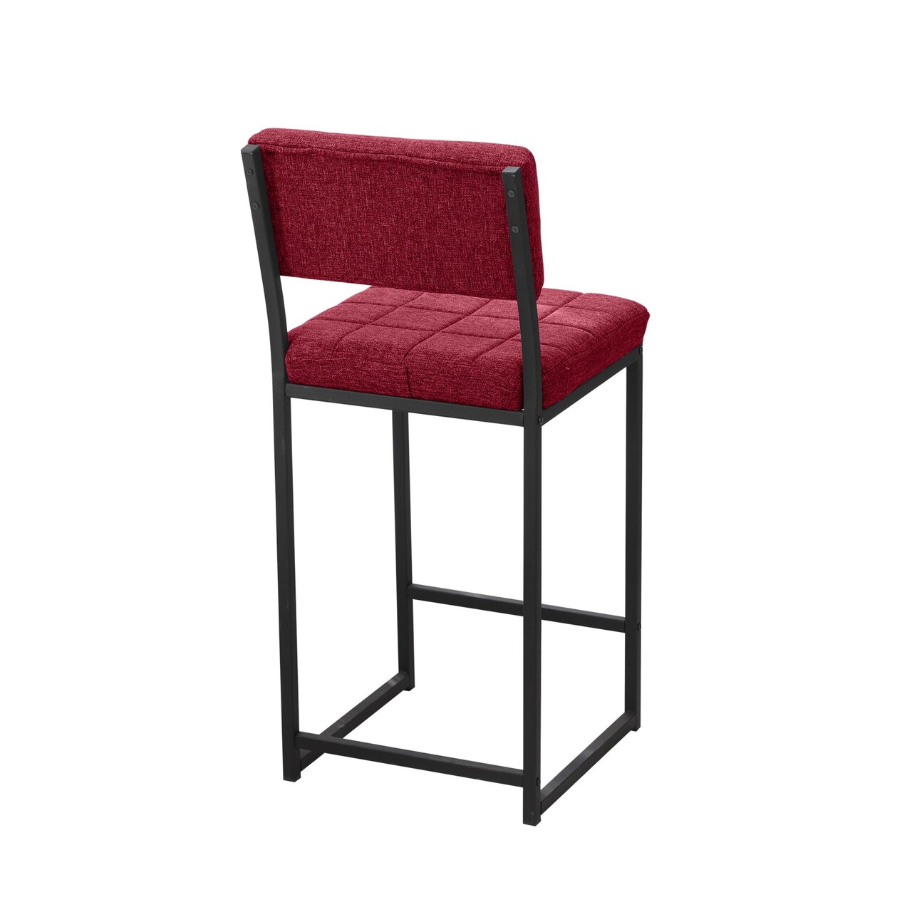 Scaun de bar, Hanah Home, Retro, 40x98x40 cm, Bordo - imagine 8
