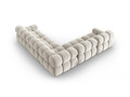 Coltar simetric 5 locuri, Bellis-51, Micadoni Home, 282x282x70 cm, catifea, bej inchis