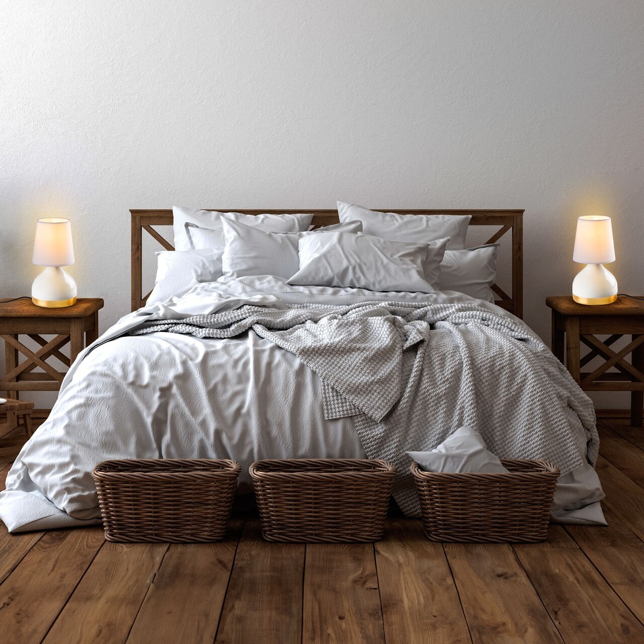 Set de lămpi de masă, Opviq, 892OPV2560, Alb - imagine 3