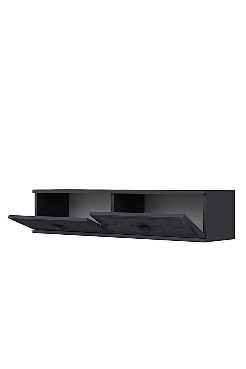 Dulap, Hanah Home, Yuka 120, 120x25.5x29.6 cm, Antracit — imaginea 6