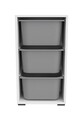 Dulap multifunctional, Estella, Bronz 3D, Alb/Gri