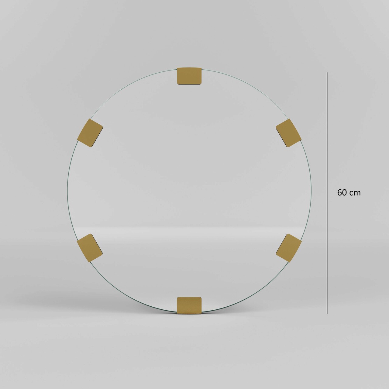 Oglinda decorativa, Neostill, Chakra Mirror, 100% CARTON DURO, Auriu
