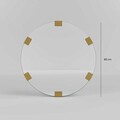 Oglinda decorativa, Neostill, Chakra Mirror, 100% CARTON DURO, Auriu