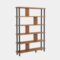 Biblioteca, Dora, Meta 688DRA1208, 120 x 168.5 x 28 cm, pal melaminat, negru/pin