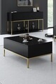 Masuta de cafea, Bexley, Lord, 90x40x60 cm, PAL, Negru