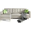 Coltar extensibil reversibil 3 locuri ELTAP, AsgL-18, Asgard, 248x162x93 cm, lemn/poliester, bej deschis