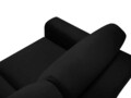 Coltar extensibil reversibil 4 locuri, Moghan, Micadoni Home, GL, 241x145x88 cm, catifea, negru