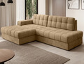 Coltar extensibil stanga 3 locuri ELTAP, LT-09MO, Blezalt, 240x150x82 cm, lemn/poliester, bej inchis
