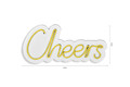 Decoratiune luminoasa LED, Cheers, Benzi flexibile de neon, DC 12 V, Galben