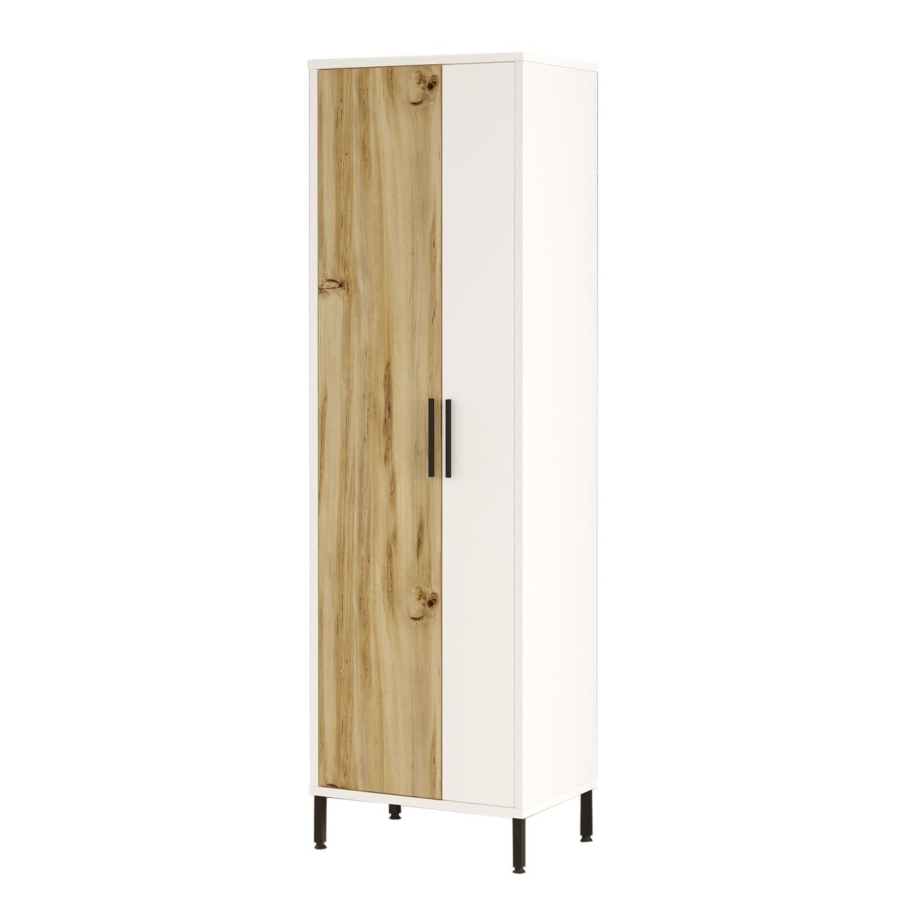 Dulap multifunctional, Hanah Home, Dy1-Wk, 50.4x165x35.7 cm, Nuc/Alb - imagine 8