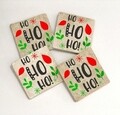 Set 4 suporturi de pahar TBA12238, Taylor, 10x10x1 cm, piatra, multicolor