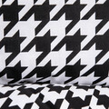 Lenjerie de pat dubla Rebeka, Homla, 3 piese, 160x200 cm, bumbac, alb/negru