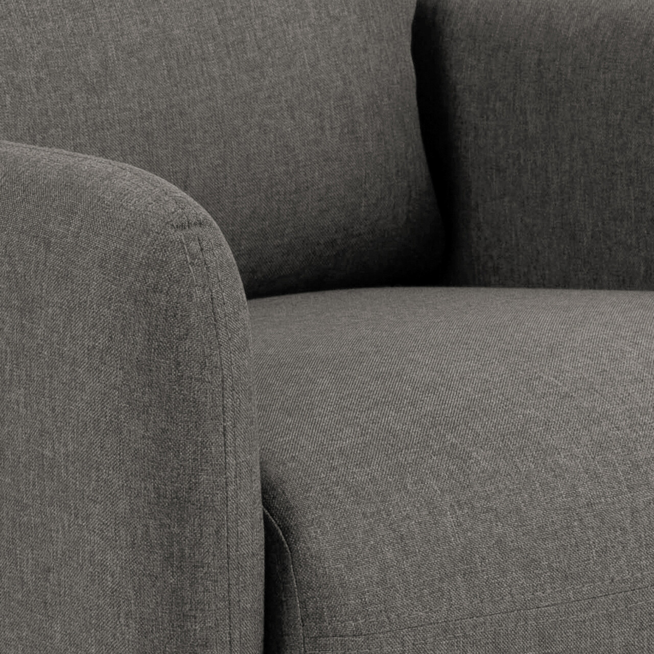 Fotoliu cu recliner Mikkeli, Actona, 67x93.5x99 cm, rotativ, poliester/otel, gri - view 4