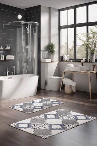 Set covorase de baie, Cartwright, CT-5234, Poliester, Multicolor